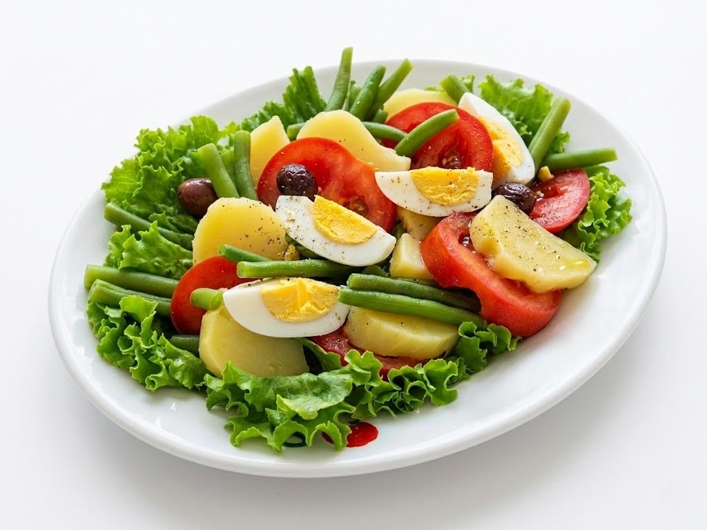 Salade De Crudités Aux Œufs Durs